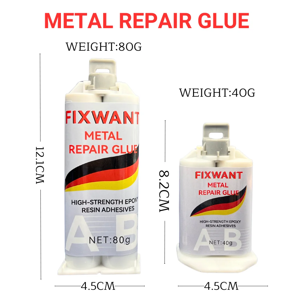 FIXWANT Instant-Meta-Kleber, Allzweck-Gusseisen, Stahl, Aluminium, Kupferblech, Zinklegierung, 10 g/35 g – Detail 11