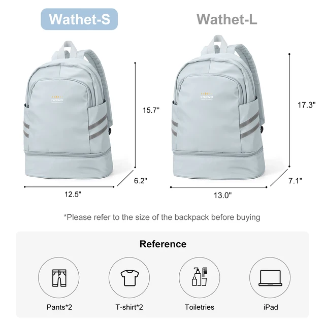 Gym Backpack for Women with Shoes Compartment & Wet Pocket Lightweight Large Travel Backpack Waterproof Sports Backpack Gym Bag 5