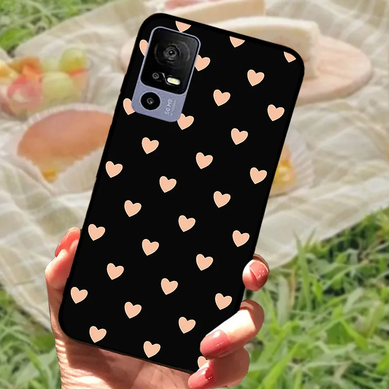 Sleek Black Shockproof Soft TPU Phone Case - Elegant Fashionable Protection
