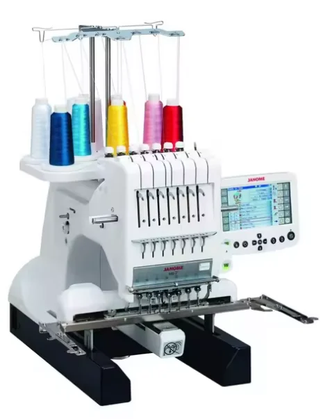 Authentic JanomeS 7 needle Embroidery Machine for World Export!!