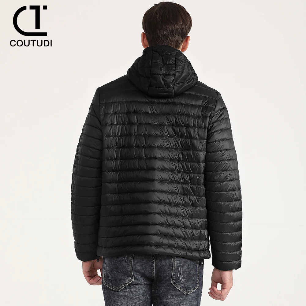 COUTUDI-Lightweight Puffer Down Jackets for Men, Warm Parka, Windproof Coat, Casual Outerwear, Autumn and Winter Fashion, 2024
