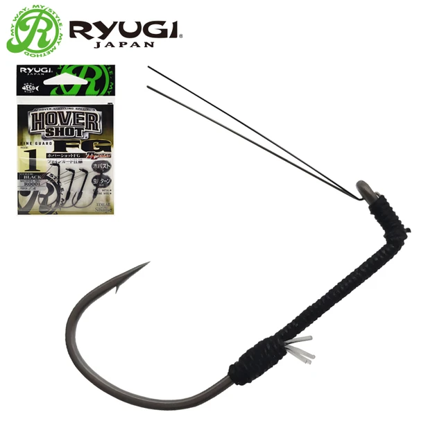 RYUGI Weedless Hook Guard Japan Original Hooks Wacky Worms Fishing Lure  High Carbon Steel Hover Shot Bass Fishing Tackle R0001 - AliExpress