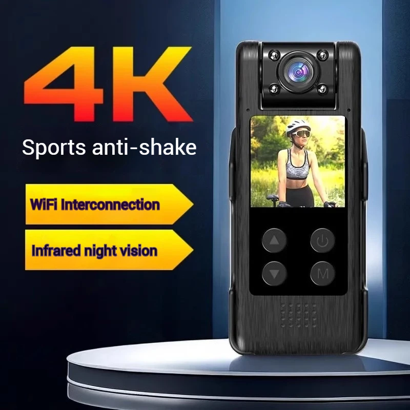 New Wifi 4K Mini Video Camera Handheld Back Clip Sport Fishing Camera Motorcycle Riding Recorder 4K Ultra HD Thumb Sports