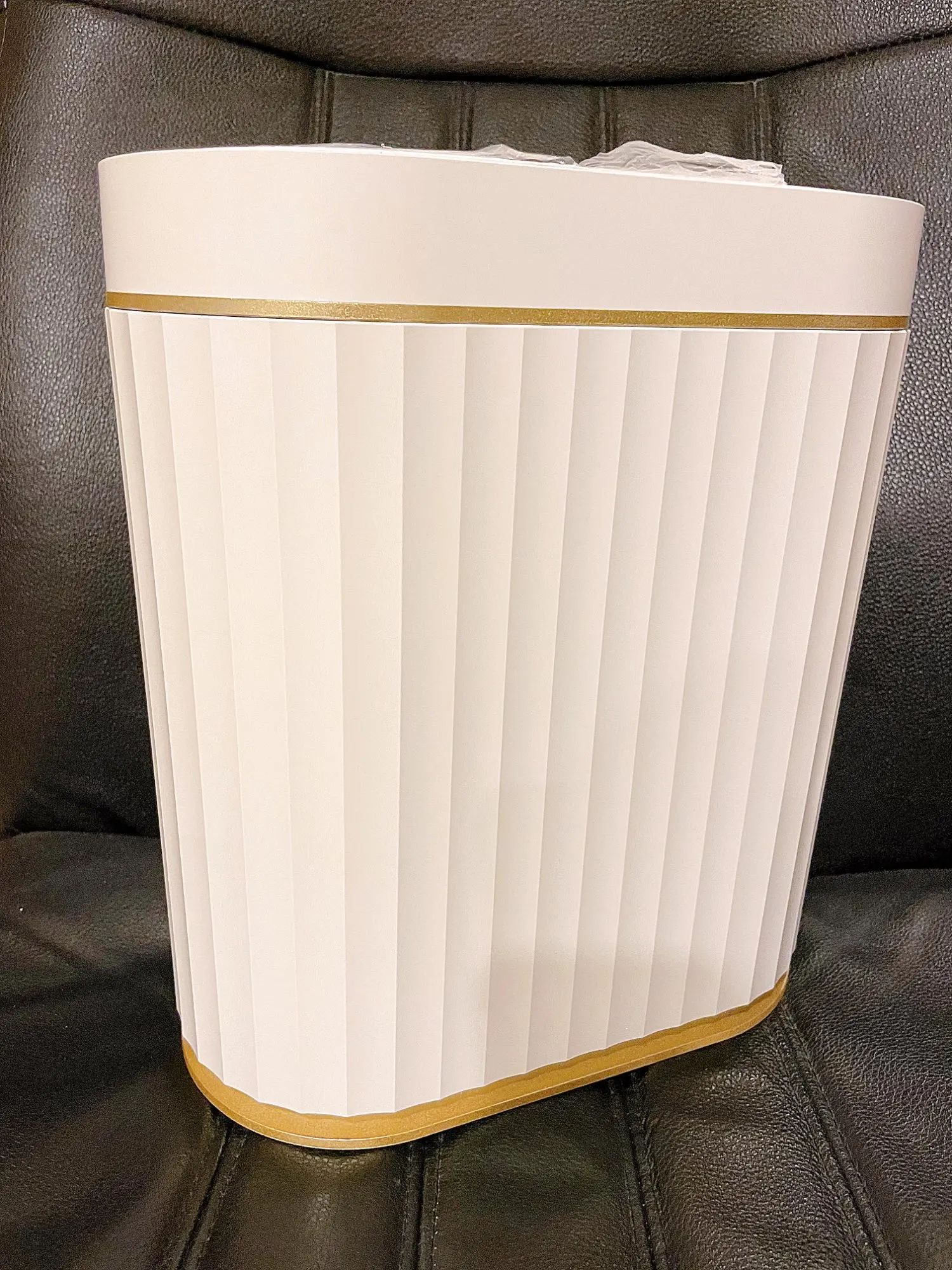 Gold Trash Can Smart Sensor Automatic Bin photo review