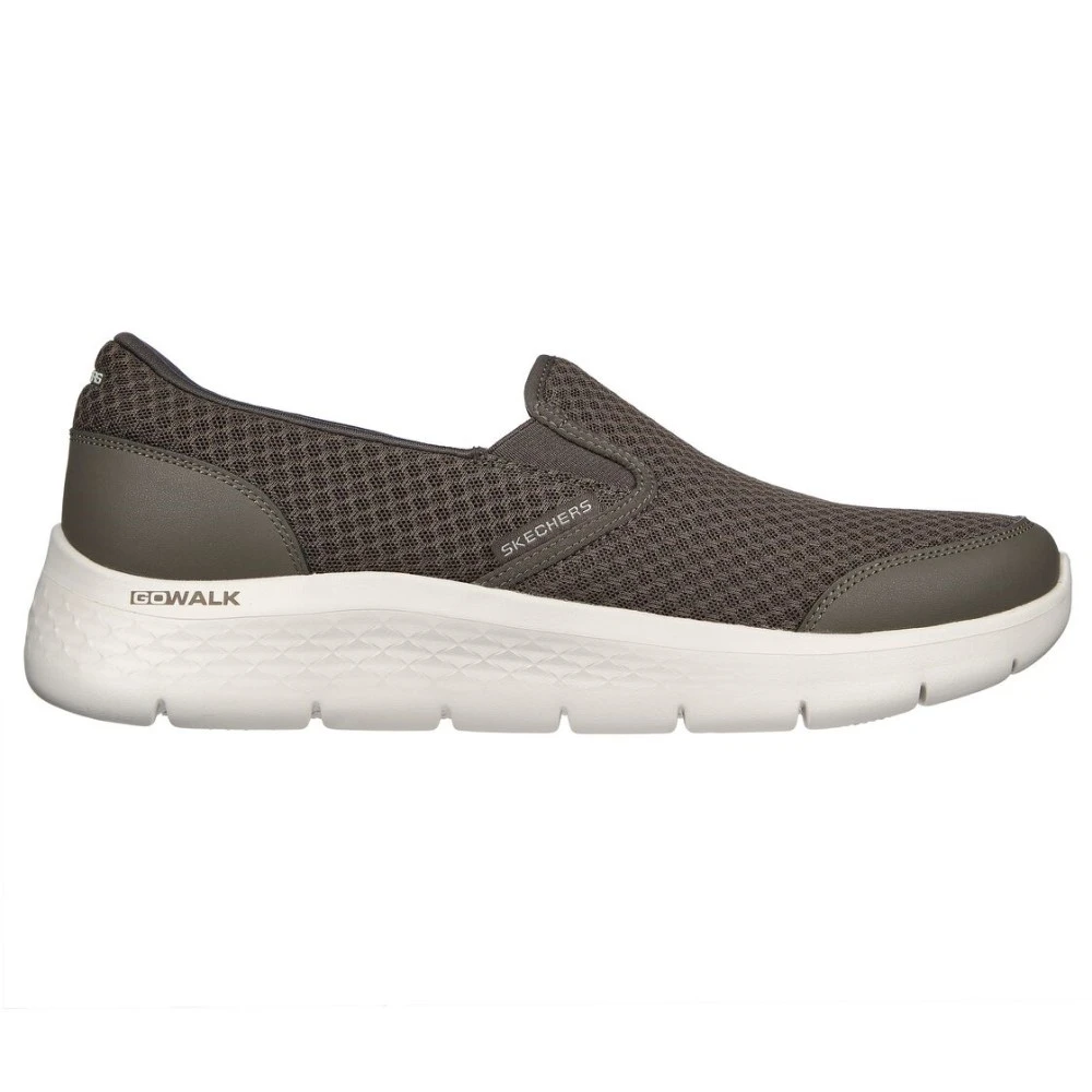 Skechers Gaan Lopen Flex 216485 KHK Slip On Schoenen Met Energie Terugkeer Technologie Luchtkoeler Mat Mode Man kaki Kleur Zool| - AliExpress