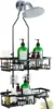Upgraded Extended - Length Hanging Shower Organizer. Features Hooks, Rustproof Shampoo & Soap Holder. Large - Capacity Bathroom 1