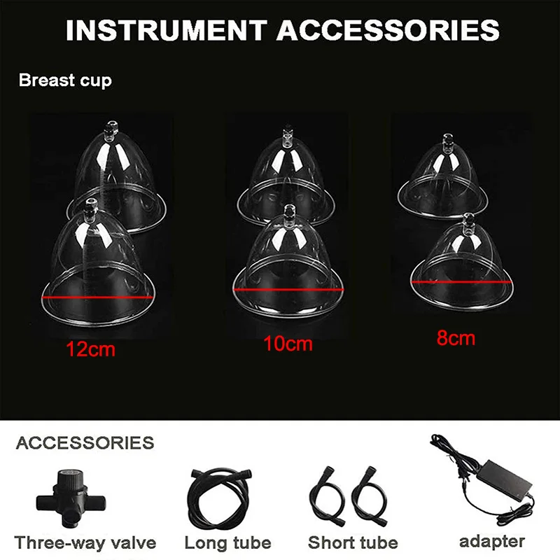 Breast Enlargement Bust enhancement Pumps Buttocks Lifter Cup Vacuum therapy Lifting Colombien Machine Breast Massager Bigger