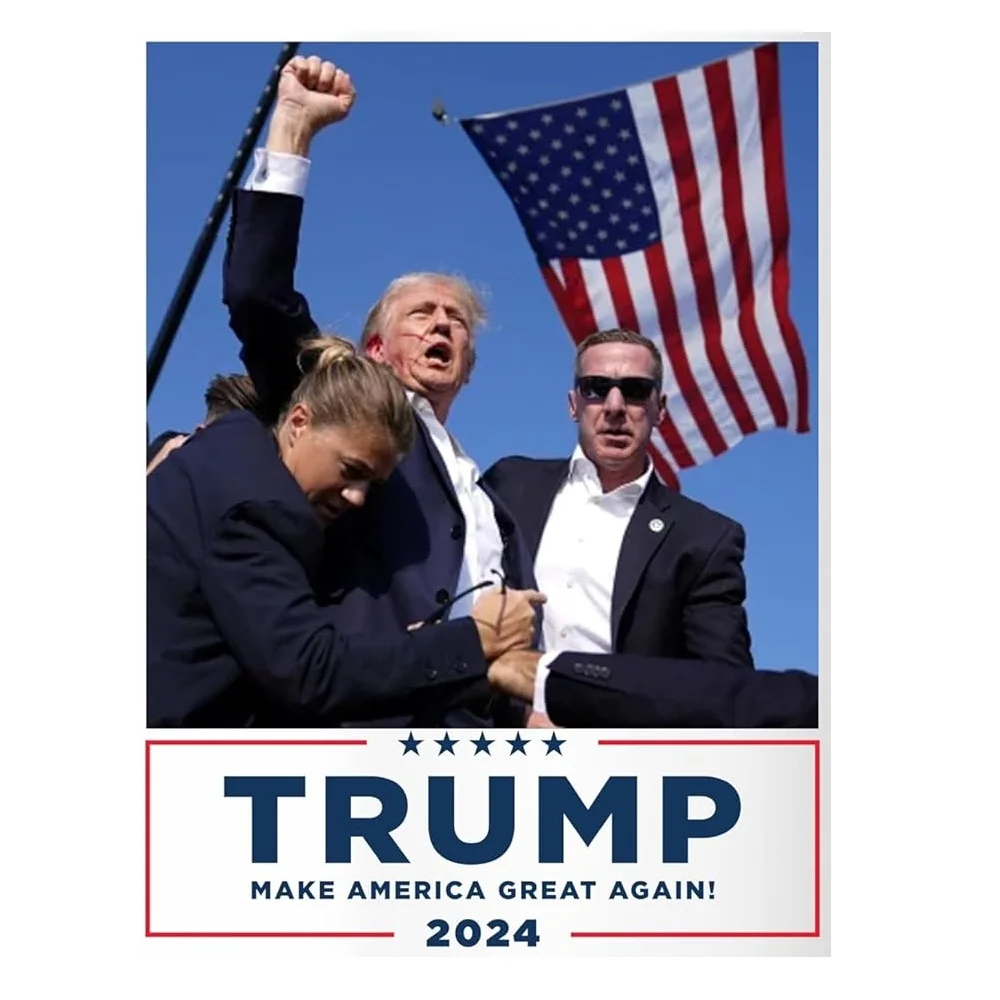 

Trump Shot At Refrigerator Magnets, Trump Bloody Ear Pennsylvania Rally Failed Assassination Attempt TRUMP 2024 Fridge Magnet