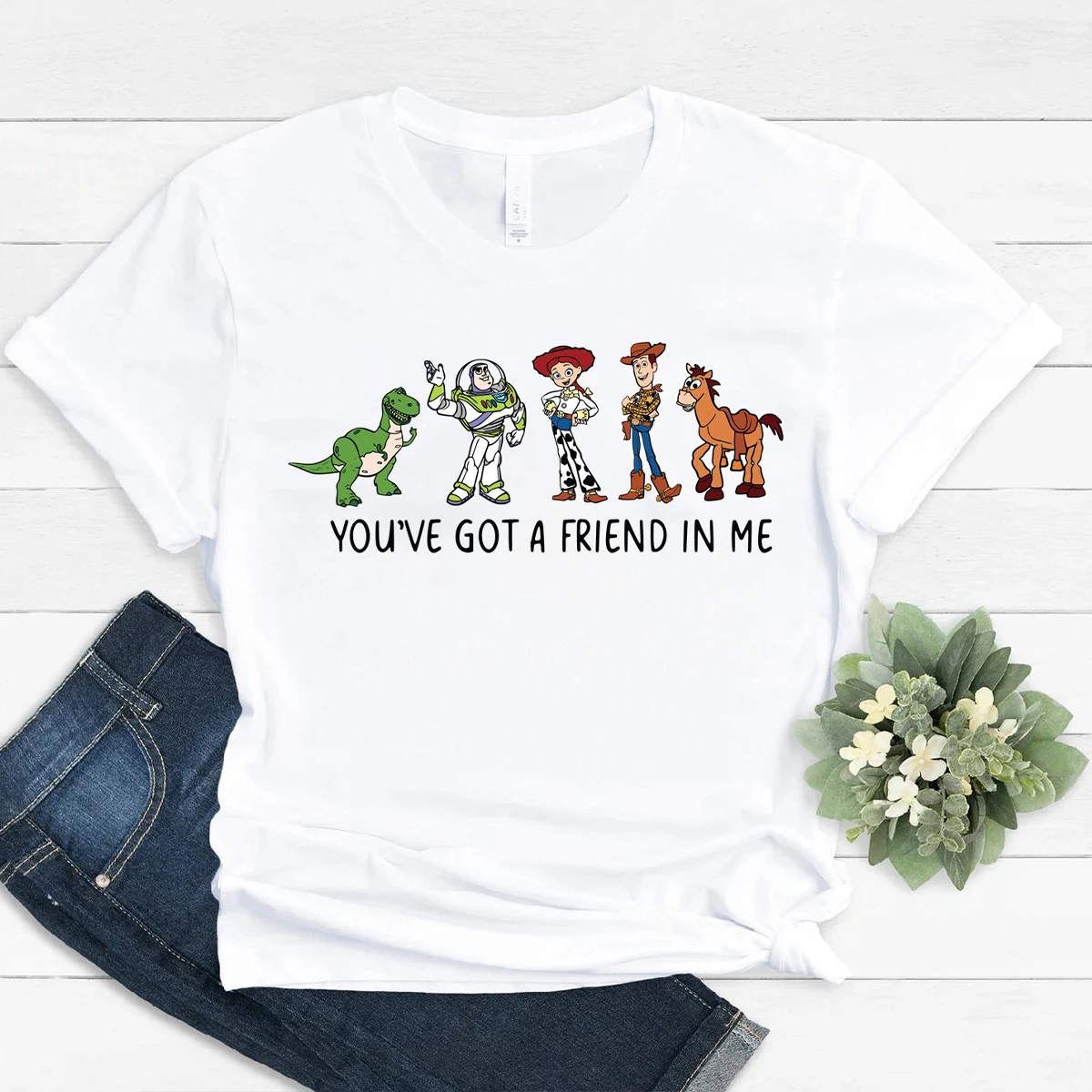 

Women Streetwear Retro Print T-Shirt You've Got A Friend In Me Toy Story Shirt T-Shirt Mom Gift Y2K Top