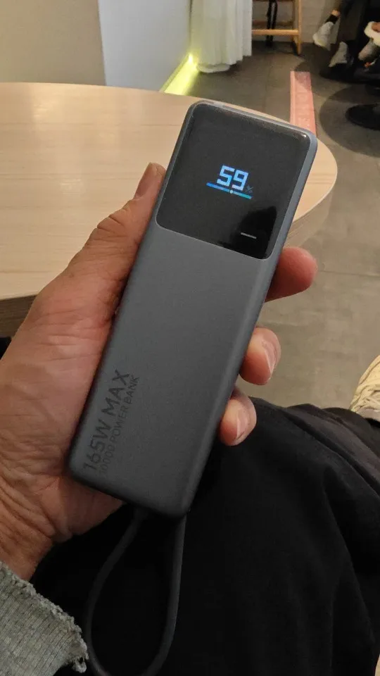 Xiaomi 165W Power Bank 10000 PB1165MI Integrated USB C Cable LED