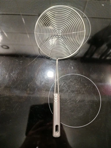 3 Size Set Stainless Steel Colander Household Noodle Dumpling Hot Pot Filter Screen Pearl Line Drain Large Fried Strainer photo review