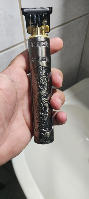 Máquina De Cortar Cabelo Parágrafo Barba Masculina Designer Aleatório Elétrico Profissional photo review