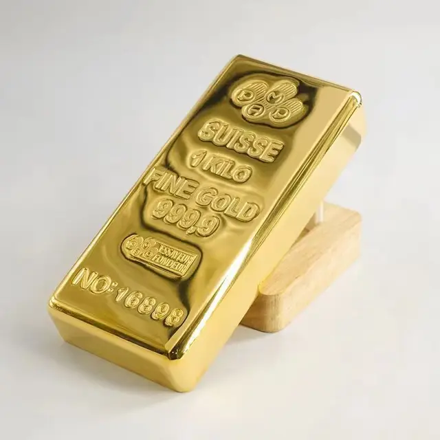 貴金属店☆展示用☆レプリカ延べ板24Kの1kgタイプ/☆新品☆10個 貴金属店☆展示用☆レプリカ延べ板24Kの1kgタイプ/☆新品☆10個
