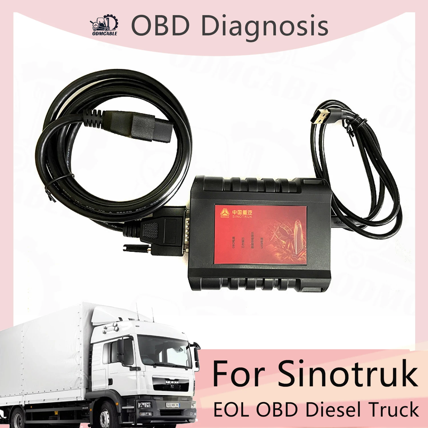 

OBD Diagnosis For Sinotruk EOL OBD Diesel Truck Scanner Diagnostic Tool For HOWO A7/T7H/Sitrak/Hohan Diagnostic Tool