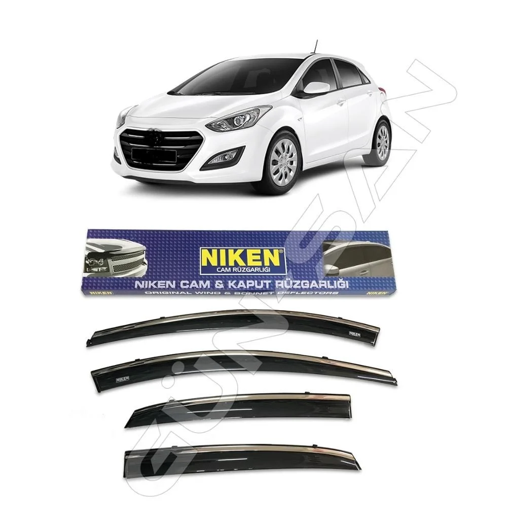 For Hyundai Tucson Wind Deflector With Chrome Rain Window Visors 2013