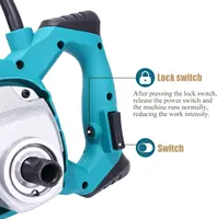 2100 Вт небольшой миксер для краски и покрытия, портативный, 6 скоростей, высокая мощность, ручной электрический миксер для шпаклевки, порошка, цемента, бетона — изображение 4