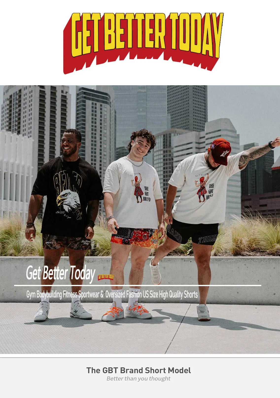 Short,GBTShorts en double maille pour hommes,Dean M,Get Better Today