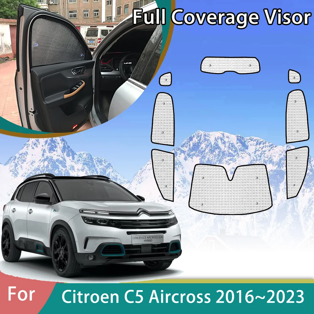 Car Full Coverage Sunshade Anti-UV Window Protector Interior For Citroen C5 Aircross