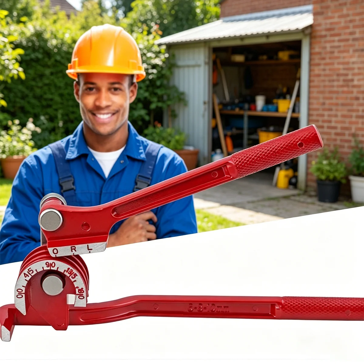 3-in-1 Rohrbiegegerät (6/8/10mm), Robustes Manuelles Rohrbiegegerät für Kupfer-, Aluminium- und dünnwandige Stahlrohre; Rohrreparaturwerkzeug