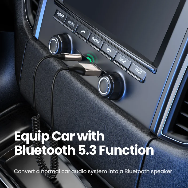 UGREEN Bluetooth 5.3 Aux Wireless Car Bluetooth Receiver