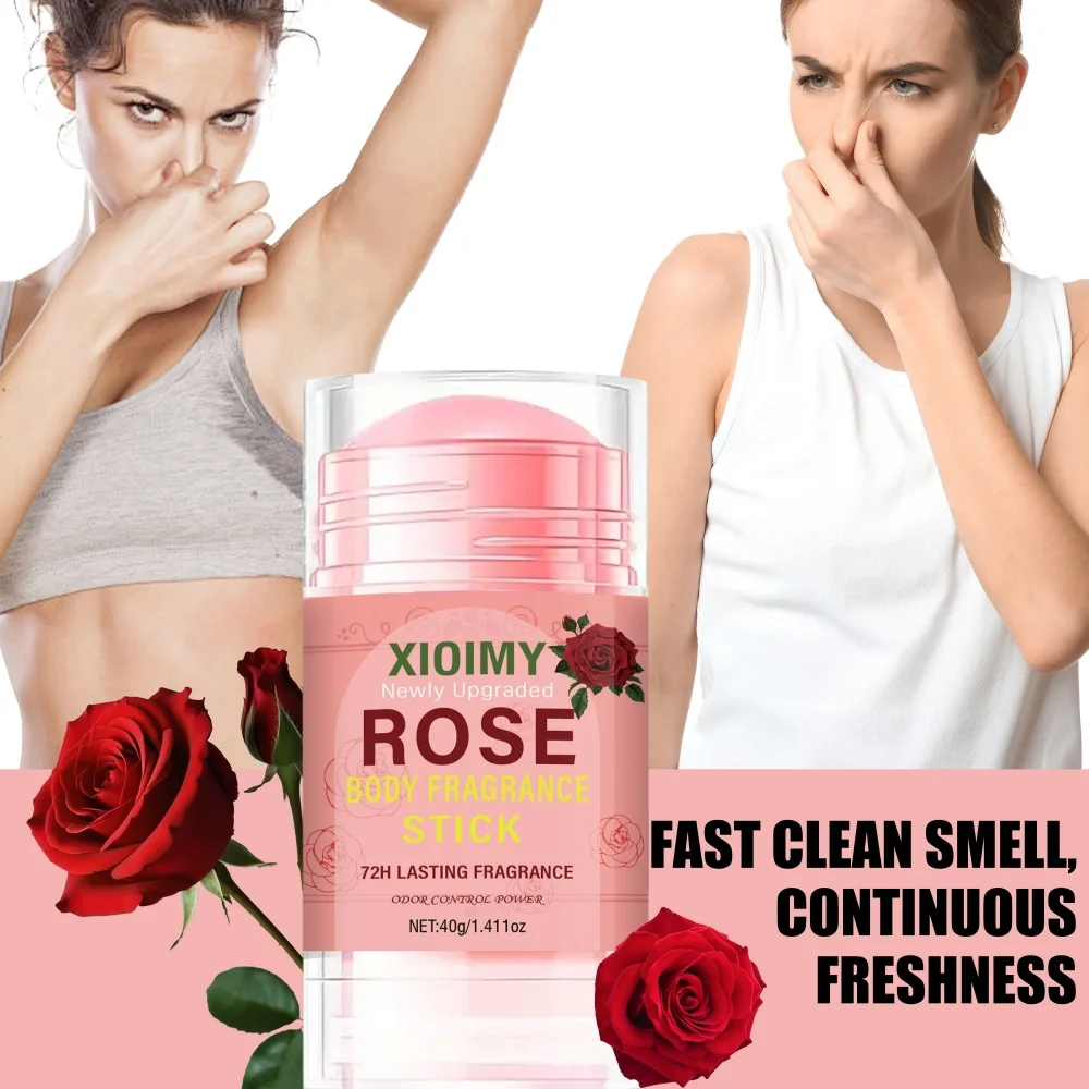 Rose Scented Deodorant Perfume Moisturizing Floral Odour Remover_voghion.com