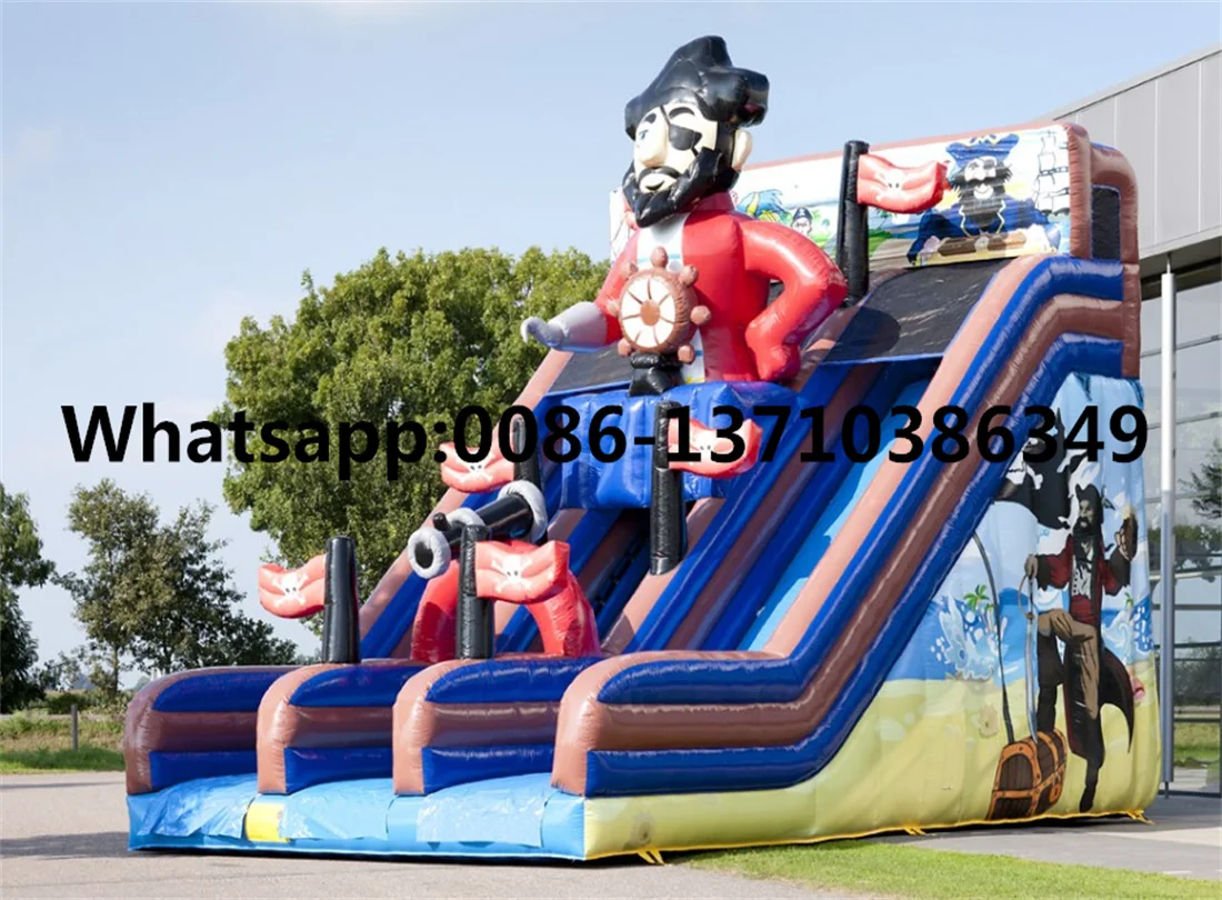

Commercial hot-selling outdoor pirate inflatable slide castle park BD-141
