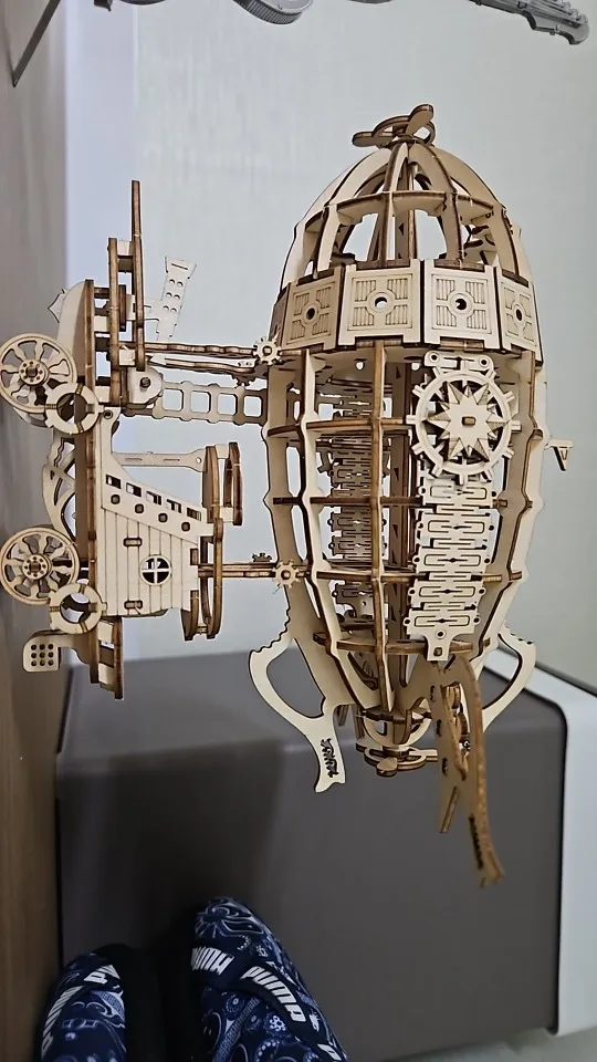 3D Wooden Airship Puzzle Kit for Adults – Mechanical Model Building Set photo review