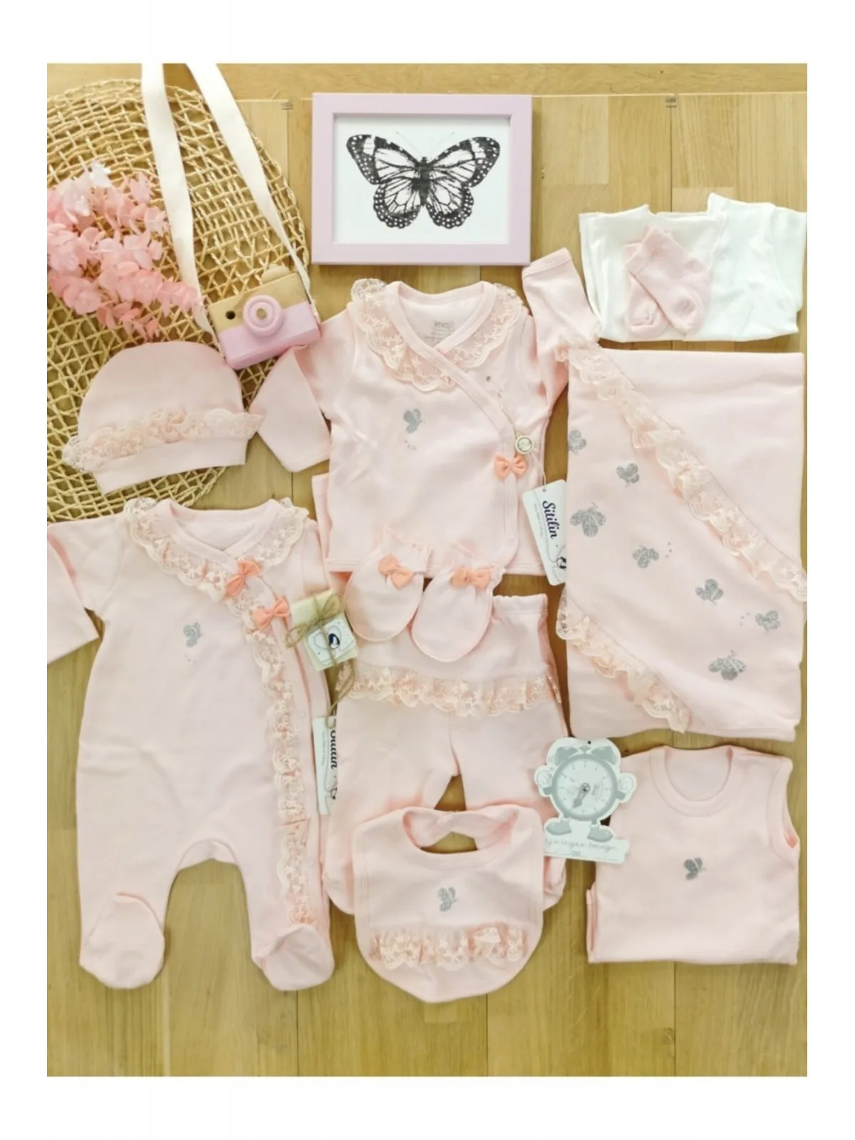 

Baby Girl And Boy Jumpsuit Blanket Etc. 10 Piece Luxury Hospital Out Set Newborn 0-3 Month Four Seasons 2022 New Season
