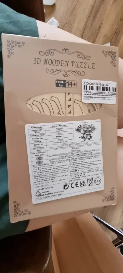 3D Wooden Airship Puzzle Kit for Adults – Mechanical Model Building Set photo review