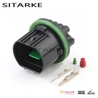 1 ชุด 14 Pin Auto ด้านหน้าไฟหน้า Harness Assembly Shell Plug รถสัญญาณสายไฟสําหรับ Kia GL301-14021 GL291-14021 3