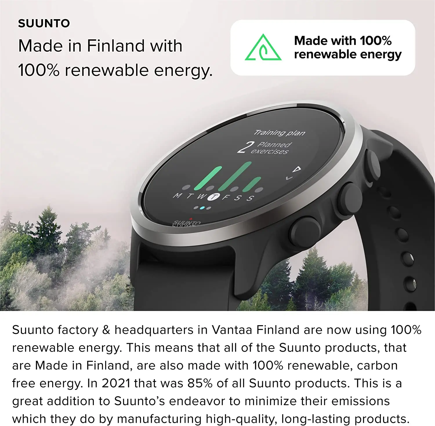 Nouvelle montre GPS Suunto 5 Peak : un petit bijou made in Finlande