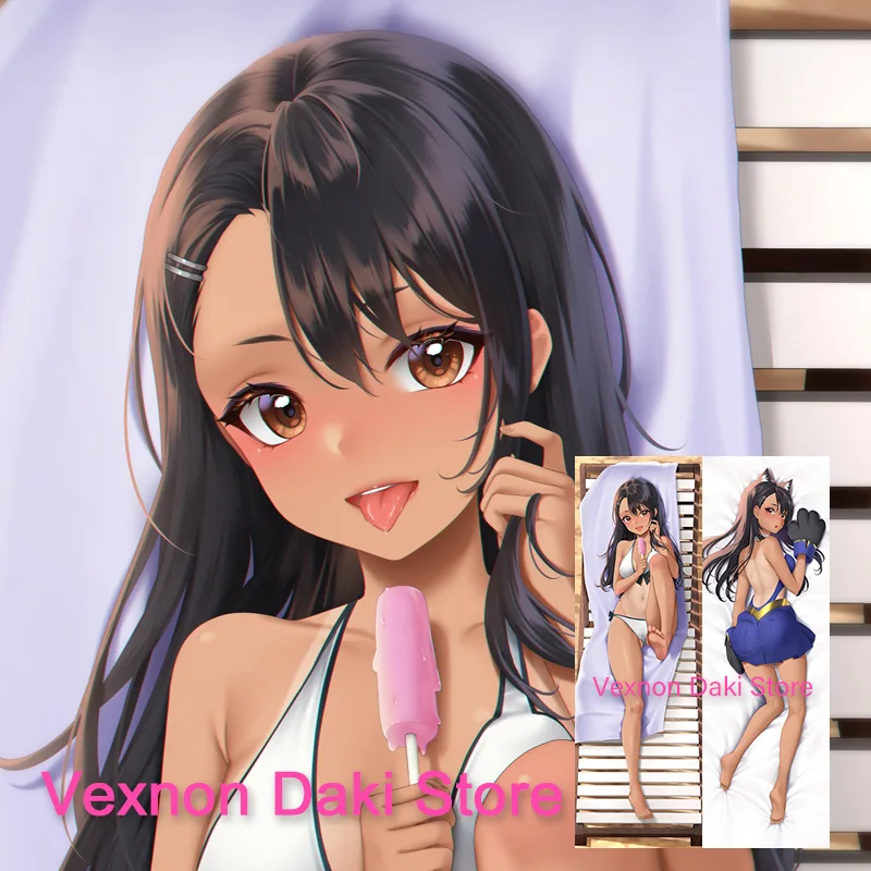 

Dakimakura Hayase Nagatoro Don't Toy With Me Anime Double Sided Print Life Size Body Pillow Cover Pillowcase