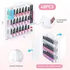 48-Bottle Transparent Nail Polish Organizer. Features an Adjustable Divider and Double-Side Design. Ideal for Gel Nail Polish 3