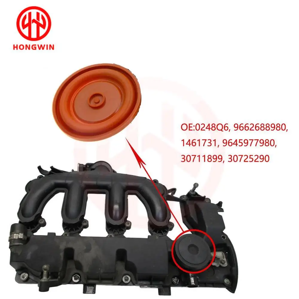 0248Q6, 9645977980, 30725290, 1461731 Engine Head Cylinder Chamber Valve Cover Membrane For Citroen Peugeot Fiat Ford Volvo for engine pcv valve cover repair kit,engine oil separator membrane