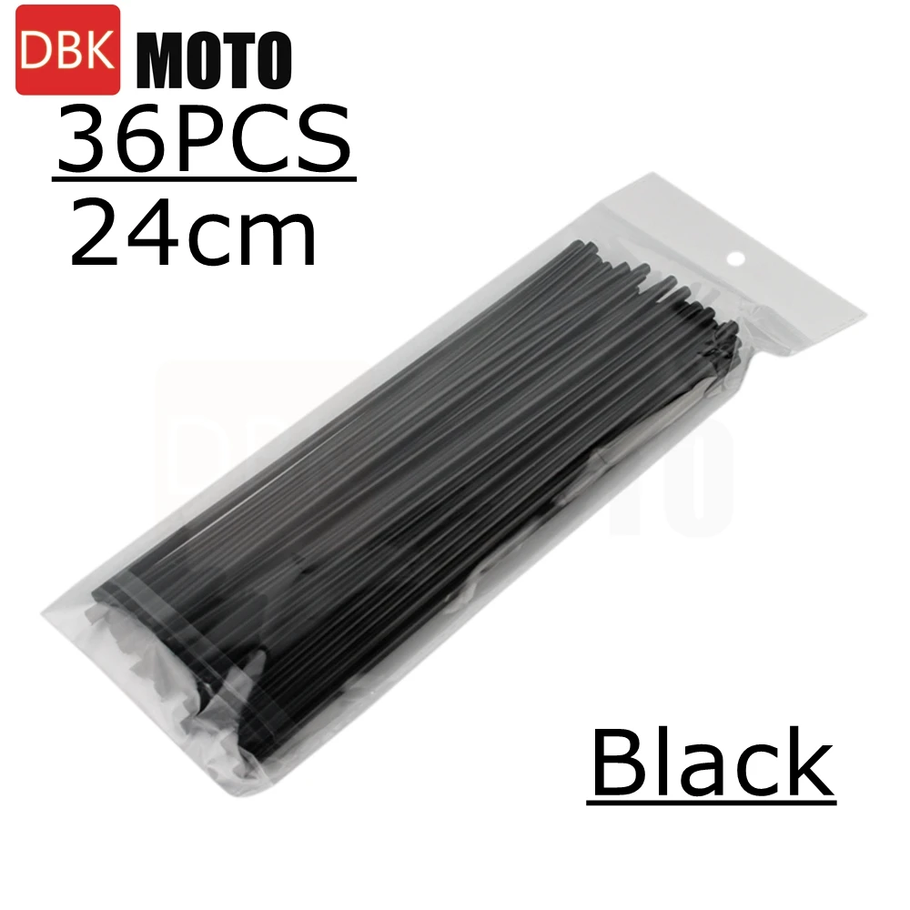 Colorful Spoke Skin Covers for Bikes - Decorative Trim and Protection, 24CM Length, 12 Vibrant Colors