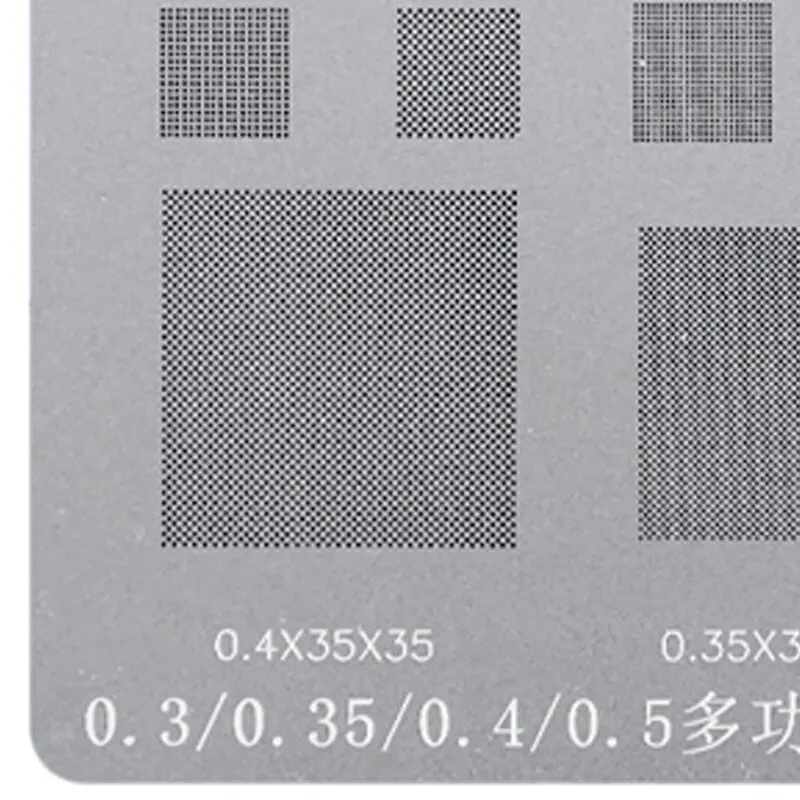 BGA Stencil RELIFE Multi-Purpose For 0.3/0.35/0.4/0.5/Parallel/45 Degree Hole Universal Solder BGA Reballing Stencil Solder Net