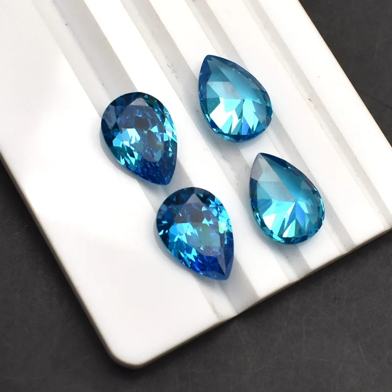 Große 15,0 Cts Gelb Saphir 13x18mm Birne Form Sri-Lanka VVS Lose Edelstein Für Schmuck Machen mit Kordel Tasche – Detail 5