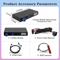Wireless CarPlay Android Auto Decoder For Audi A6 C7 A7 2012 2013 2014 2015 2016 RMC System With BT Mirror Link AirPlay Module 6