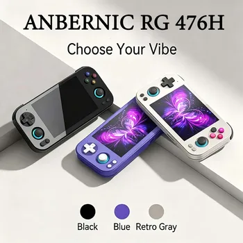 ANBERNIC RG 476H Console Portatile Android a Schermo Intero, Supporta Giochi PSP, Arcade, GBA (2 Giocatori), DC; Collegabile alla TV