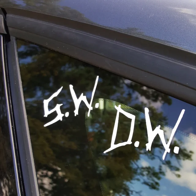 S.W.D.W. Car Stickers Supernatural Sam Winchester Dean Winchester Initials  Front And Rear Stop Glass Bumper Trim Vinyl Decals - AliExpress