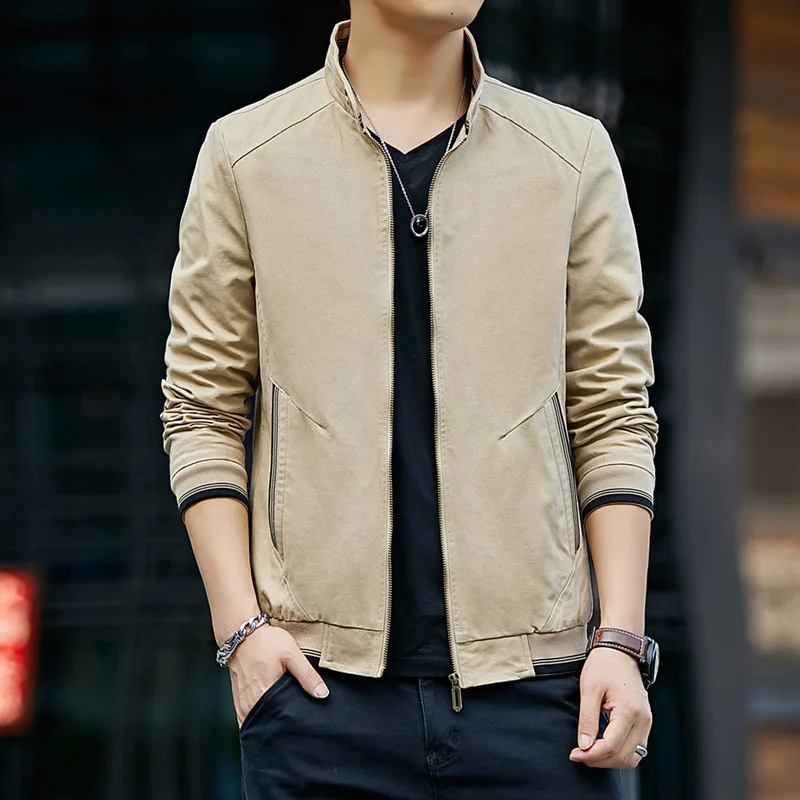 Cotton Autum Winter Brand Fashion Men Cardigan top Korean Casual Coats Jacket Mens Clothing M-4XL golf