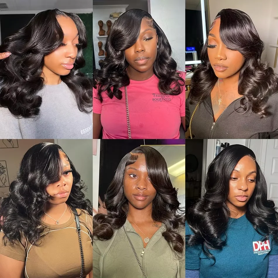 Lace Front Wigs Short Bob Body Wave 13x4 13x6 5x5 Closure Brazilian Remy Human Hair