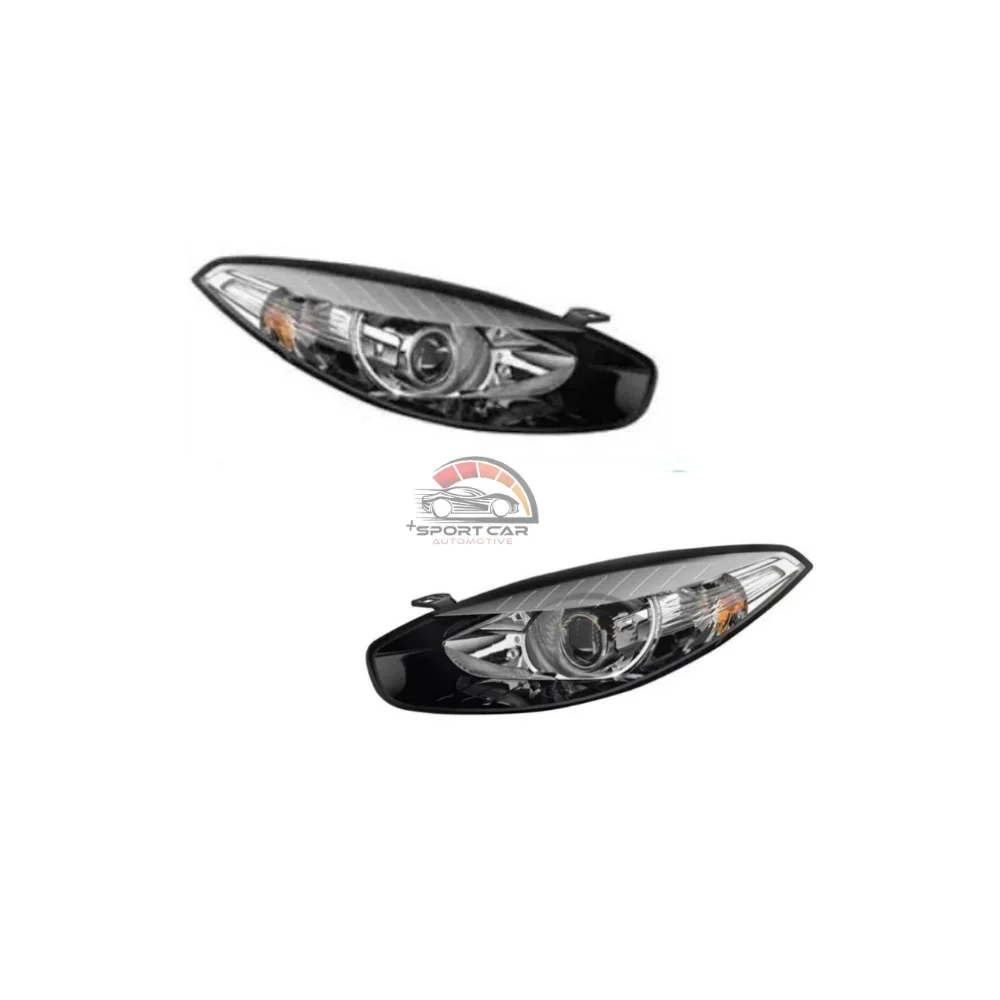 For Headlight with black and chrome frame Renault Fluence New 