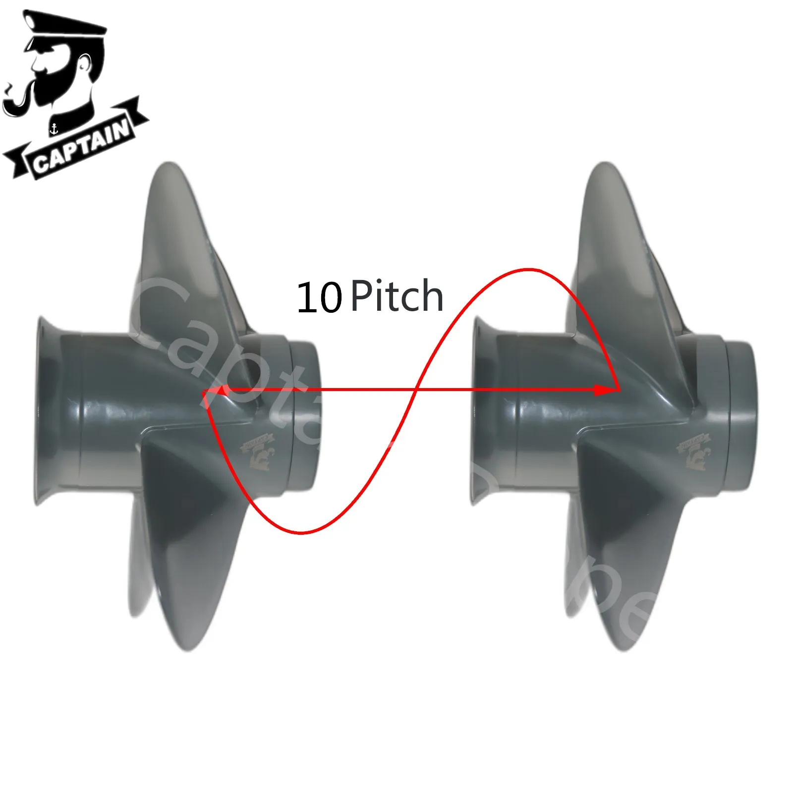 ARKDOZA 9 1/4 Inches Upgrade Aluminum Propeller 9.25x9 Fit Mercury 9.9/15/20HP Outboard Engines, 14 Spline Tooth, RH