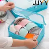 JJYY 1Set/6Pcs Travel Storage Bag Set for Clothes Tidy Organizer Luggage Pouch Suitcase Handbag Closet Divider Drawer 3