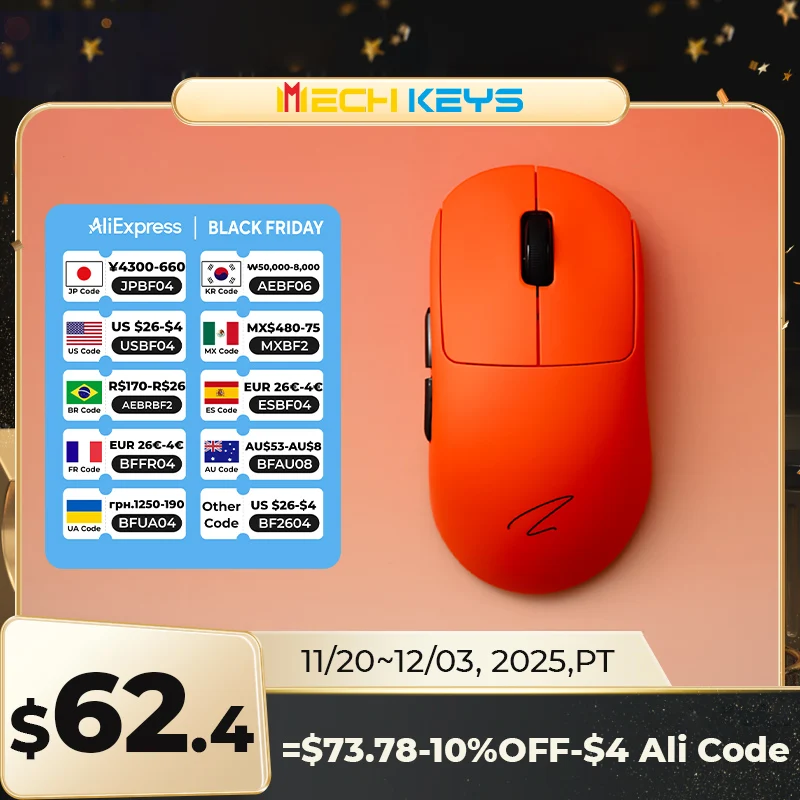 Zaopin Z2 ワイヤレス 3 モード Paw3395 26000DPI ゲーミングマウス