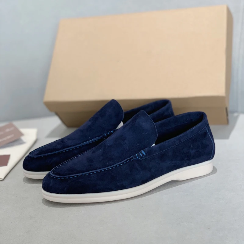 

Comfort Walking Women Shoes High Quality Suede New Casual Flat Shoes Hot Sale Winters Loafers Men's Metal Lock Driving Shoes