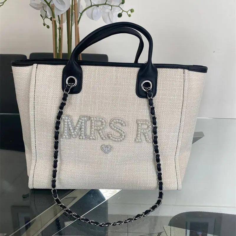 Personalised bridal Pearl handbag, woven bag, bridal shower gift, honeymoon gift, gifts for bride,bride to be hen party