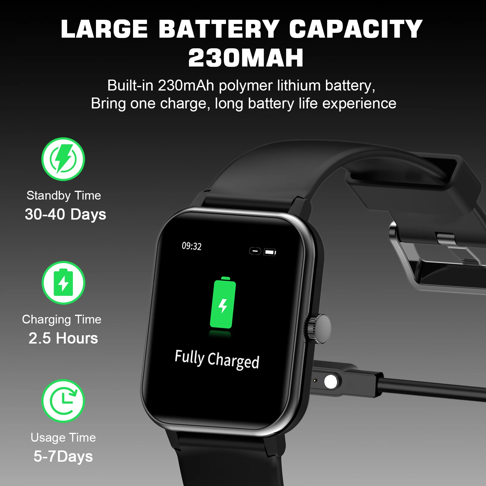 Blackview Smartwatch 1.69 ġ ȭ ɹڼ IP68  Ʈ ġ   ȵ̵ IOS ȭ