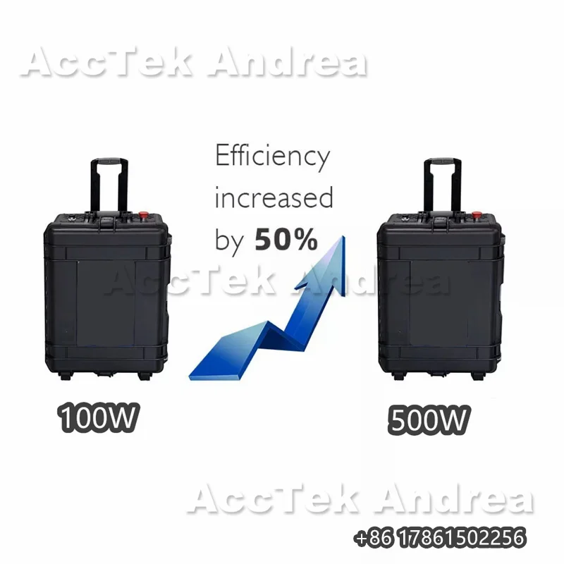 Portable Suitcase 500W Laser Source Handheld Pulse Laser Cleaning Machine Air-Cooled for Metal Rust Removal